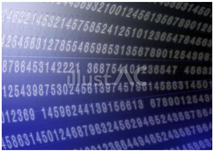 サイバー背景　数字　テクノロジー　AI サイバー,デジタル,ネットワークのイラスト素材