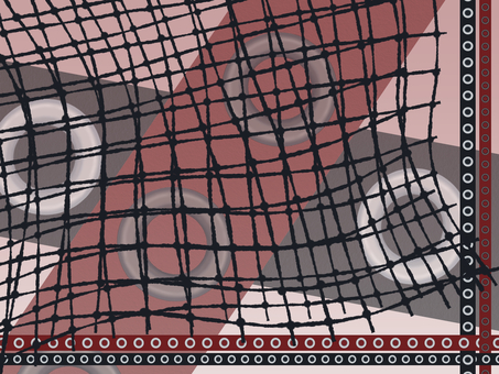 ベルト背景＆フレーム ベルト,網,ネット,赤,黒,透明,透過のイラスト素材