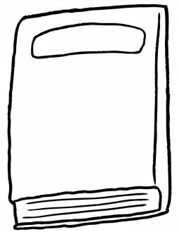 本（線画） 本,読書,読み物,読書の秋,秋,閉じた本,book,子供向け,素材,挿絵のイラスト素材