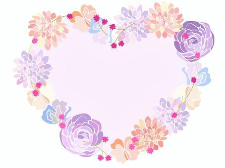 ダリアハートフレーム