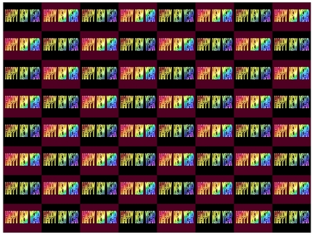 HAPPY NEW YEAR 文字 happynewyear,ハッピーニュ−イヤ−,文字,グラデーション,虹色,レインボー,黒,えんじ色,壁紙,背景のイラスト素材