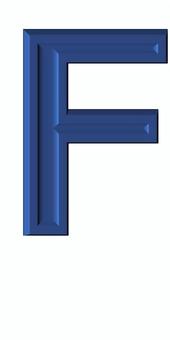 ３D加工アルファベット大文字青F アルファベット,大文字,立体,3d,青,装飾文字,フォント,デザイン,アイコン,カラフルのイラスト素材