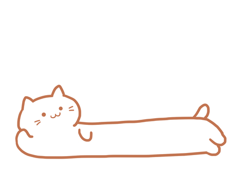 寝そべる白猫 猫,白猫,寝そべる,かわいい,のびる,動物,ゆるいのイラスト素材