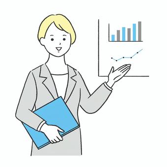 Woman giving a presentation in the office, JPG, PNG and AI Woman giving a presentation in the office, , JPG, PNG and AI