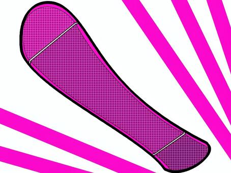 紫色モチーフのスノーボード スノーボード,冬,スポーツ,用品,モチーフ,カラー,雪山,スキー場,滑る,道具のイラスト素材