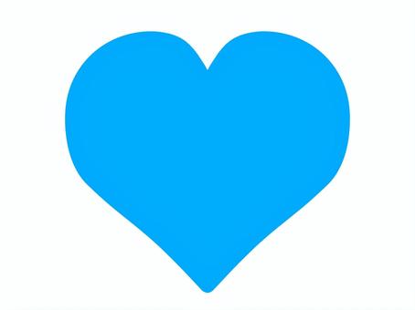 ハート　青 ハート,アイコン,愛,バレンタイン,記念日,母の日,青,ブルー,恋愛,告白のイラスト素材