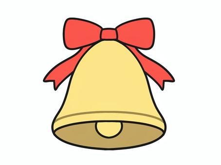 クリスマスのベルのイラスト クリスマス,鐘,金属製,ベル,飾り,教会のイラスト素材