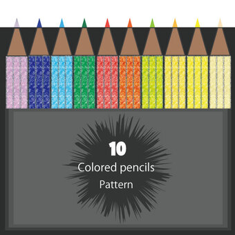 Colored pencil pattern, , JPG, PNG and AI