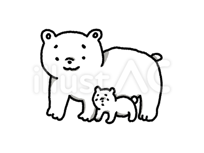 しろくまの親子