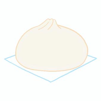 頭が尖った肉まん