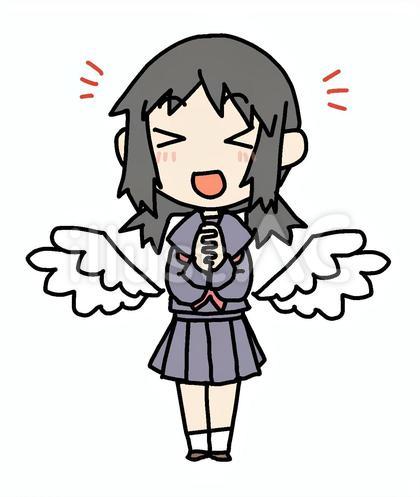 天使な喜ぶ少女