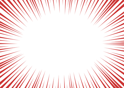 赤の集中線 集中線,赤,注目,強調,漫画,シンプル,背景,イラスト,素材,コピースペースのイラスト素材