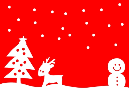 クリスマス背景赤