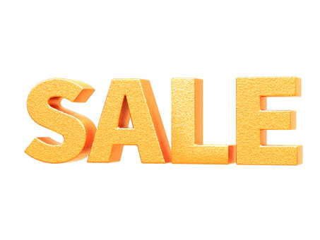 SALEの金色の3D文字2 sale,セール,文字,チラシ,広告,英語,金色,ゴールド,メタリック,ビジネスのイラスト素材