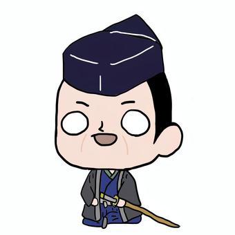 ゆるい増田長盛さん 増田長盛,安土桃山時代,江戸時代,豊臣政権五奉行,増田長俊,右衛門少尉,愛知県,滋賀県,近江国,戦国時代のイラスト素材