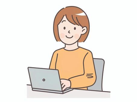 Illustration, people, female, simple, 