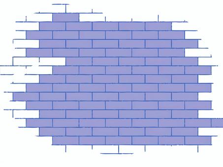 青レンガブロック背景 レンガ,青,壁,背景,ブロック,素材,シンプル,テクスチャ,模様,壁紙のイラスト素材