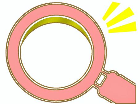 601027-5, magnifying glass, speech balloon type balloon, icon, JPG and PNG