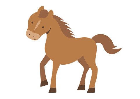 午 午,うま,馬,ウマ,午年,ベクター,競走馬,野生動物,動物のイラスト素材