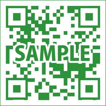 QRコード qrコード,バーコード,スキャン,電子,決済,サンプル,見本,緑のイラスト素材