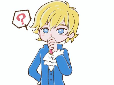 考える令息 考える,考察,思考,思案,悩む,疑問,はてな,疑念,迷う,問題のイラスト素材