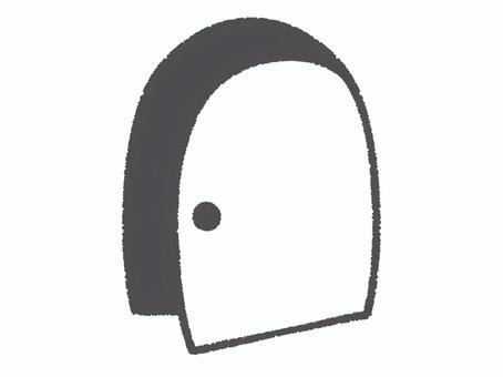 開きかけたドアのマーク ドア,扉,マーク,アイコン,開く,入り口,出口,玄関,入る,出るのイラスト素材