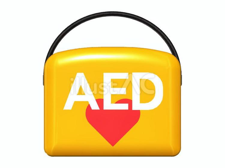 AED　医療機器 aed,医療機器,自動体外式除細動器のイラスト素材
