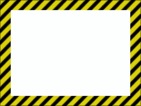 危険なフレーム 危険,フレーム,注意,飾り枠,黄色,注意喚起のイラスト素材