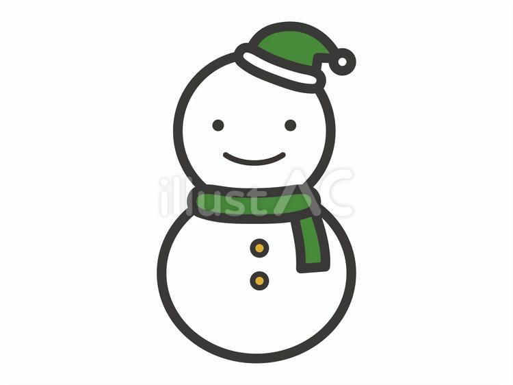 雪だるま08 雪だるま,冬,アイコンのイラスト素材