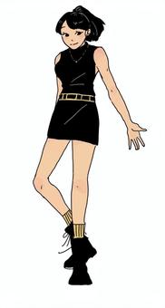 タイトスカートの女の子