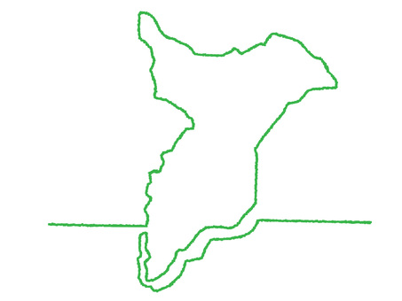 千葉の一筆書き 千葉,地図,一筆,線画,手描き,挿絵,ワンポイント,素材,商用可,無料のイラスト素材