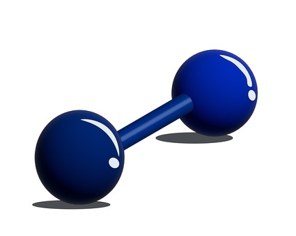 ダンベルのイラスト ダンベル,筋トレ,トレーニング,アイコン,運動,青,素材,重量のイラスト素材