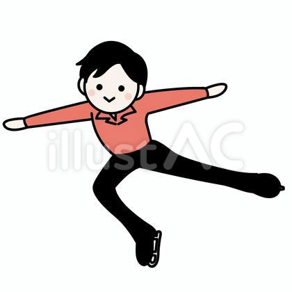 フィギュアスケーター 男子 イラスト