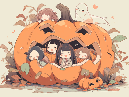 ハロウィンの子供たち