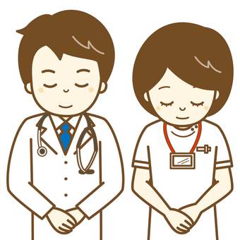 お医者さん　よろしくお願いします2 医者,医師,先生,ドクター,医療機関,医療,聴診器,診察,病院,仕事のイラスト素材