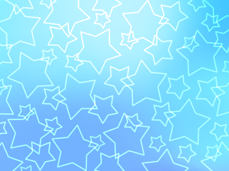 たくさんの線の星（ブルー）