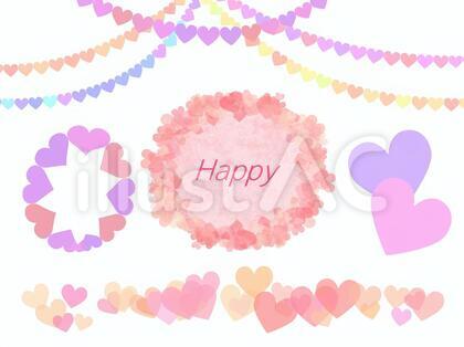 かわいいハートのファンシーセット