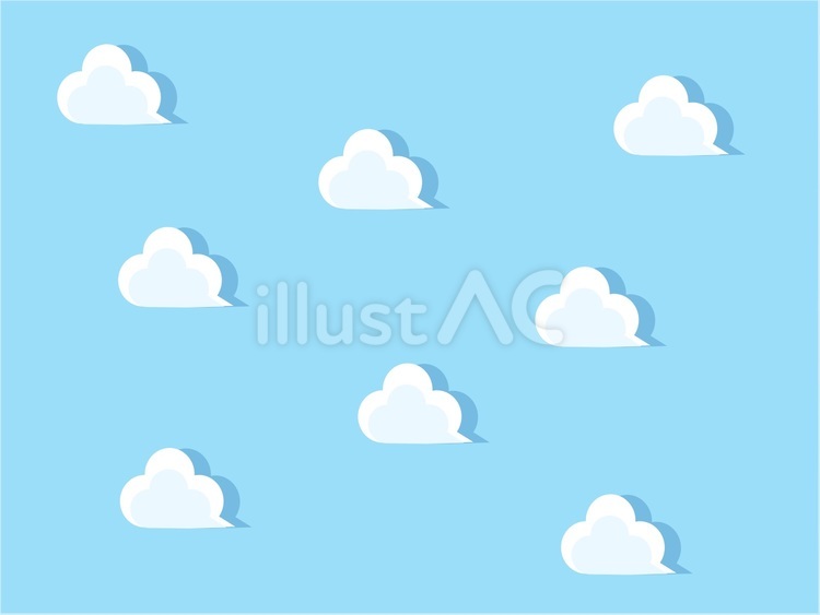 空と雲 空,青空,晴れのイラスト素材