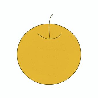 シンプルな梨のイラスト 梨,なし,フルーツ,果物,秋,食べ物,シンプル,かわいい,食材,収穫のイラスト素材
