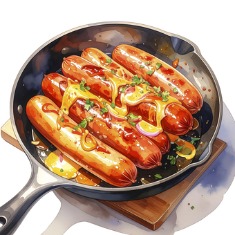 ウインナー　AI生成画像　