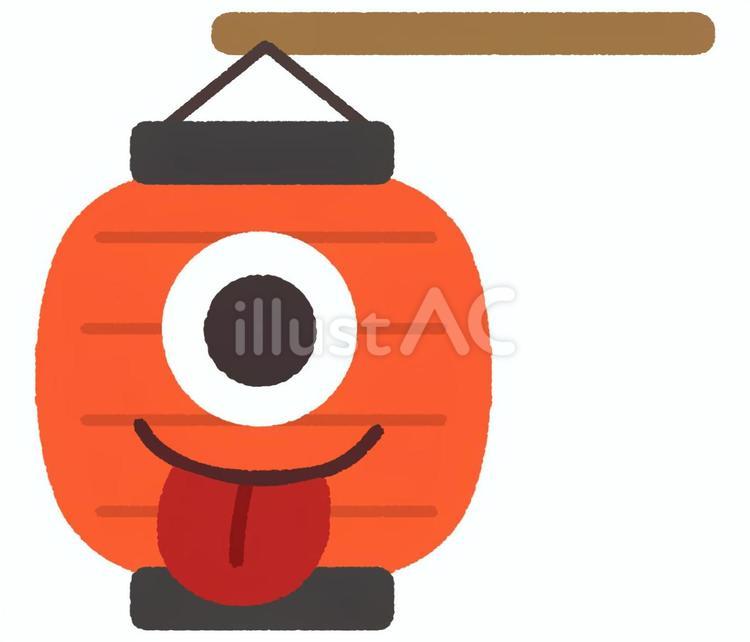 提灯お化け 提灯お化け,提灯,怪談のイラスト素材