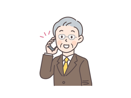 Businessman calling on smartphone 3, , JPG, PNG and AI