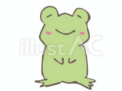 手描きのかえるのイラスト