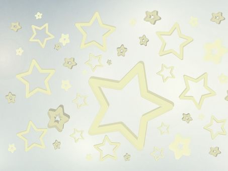 グレー背景と星