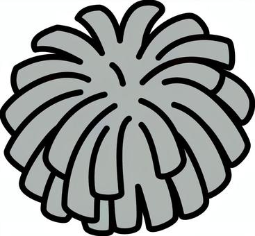 銀のボンボンです。 ボンボン,シンプル,応援,チア,スポーツ観戦,グッズ,フェスティバル,イベント,振る,リズムのイラスト素材