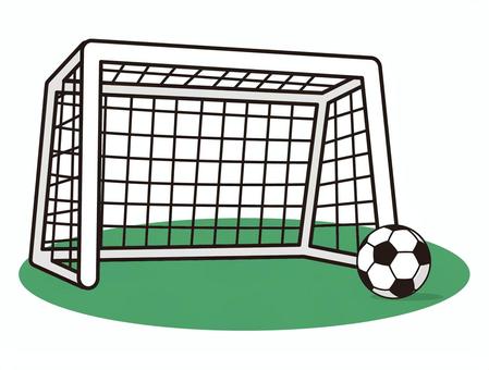 サッカー サッカー,ボール,ゴール,ゴールネット,試合,スタジアム,チーム,ワールドカップ,フットボール,フットサルのイラスト素材
