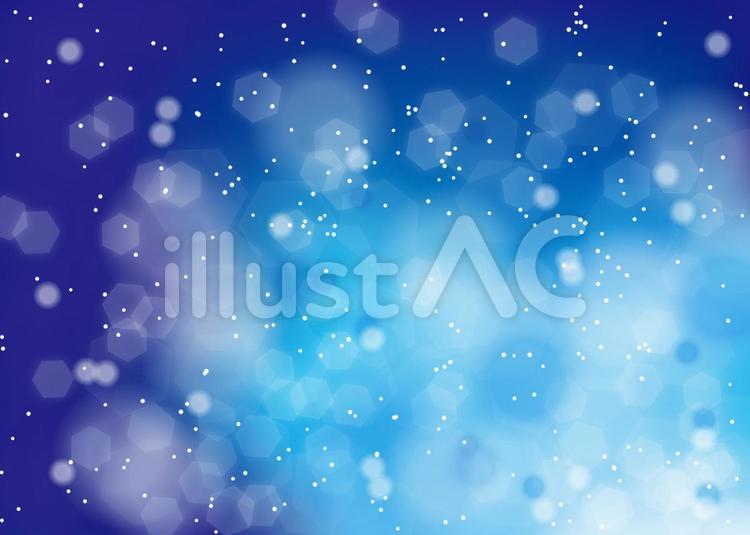 雪イメージ背景、A4横、塗足付 雪,幻想的,背景のイラスト素材