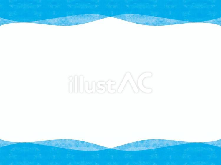 涼しげな波のイメージ背景 背景,枠,水色のイラスト素材