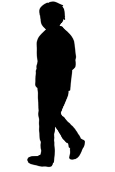 walking man silhouette, un uomo, passeggiata, camminare, JPG and PNG