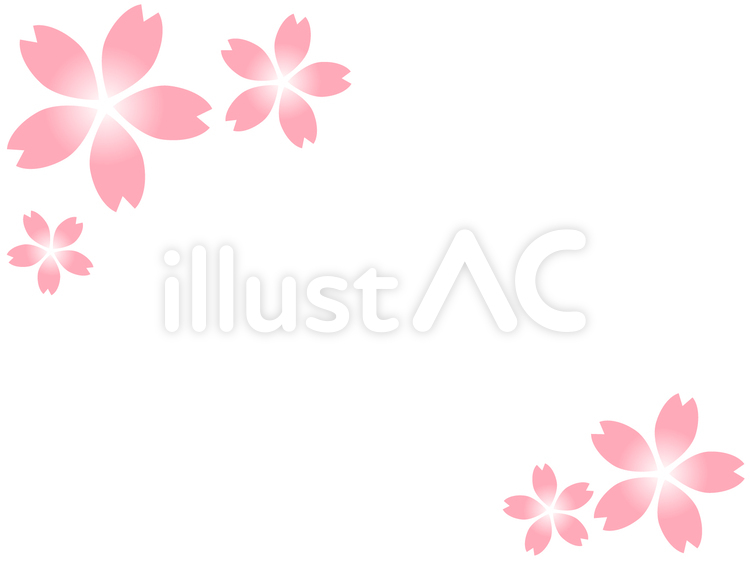 桜の花のフレーム 桜,春,フレームのイラスト素材